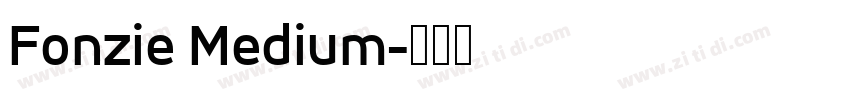 Fonzie Medium字体转换